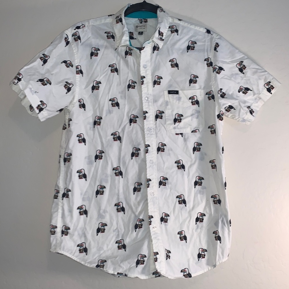 MATIX SIZE MEDIUM SHORT SLEEVE BUTTON DOWN